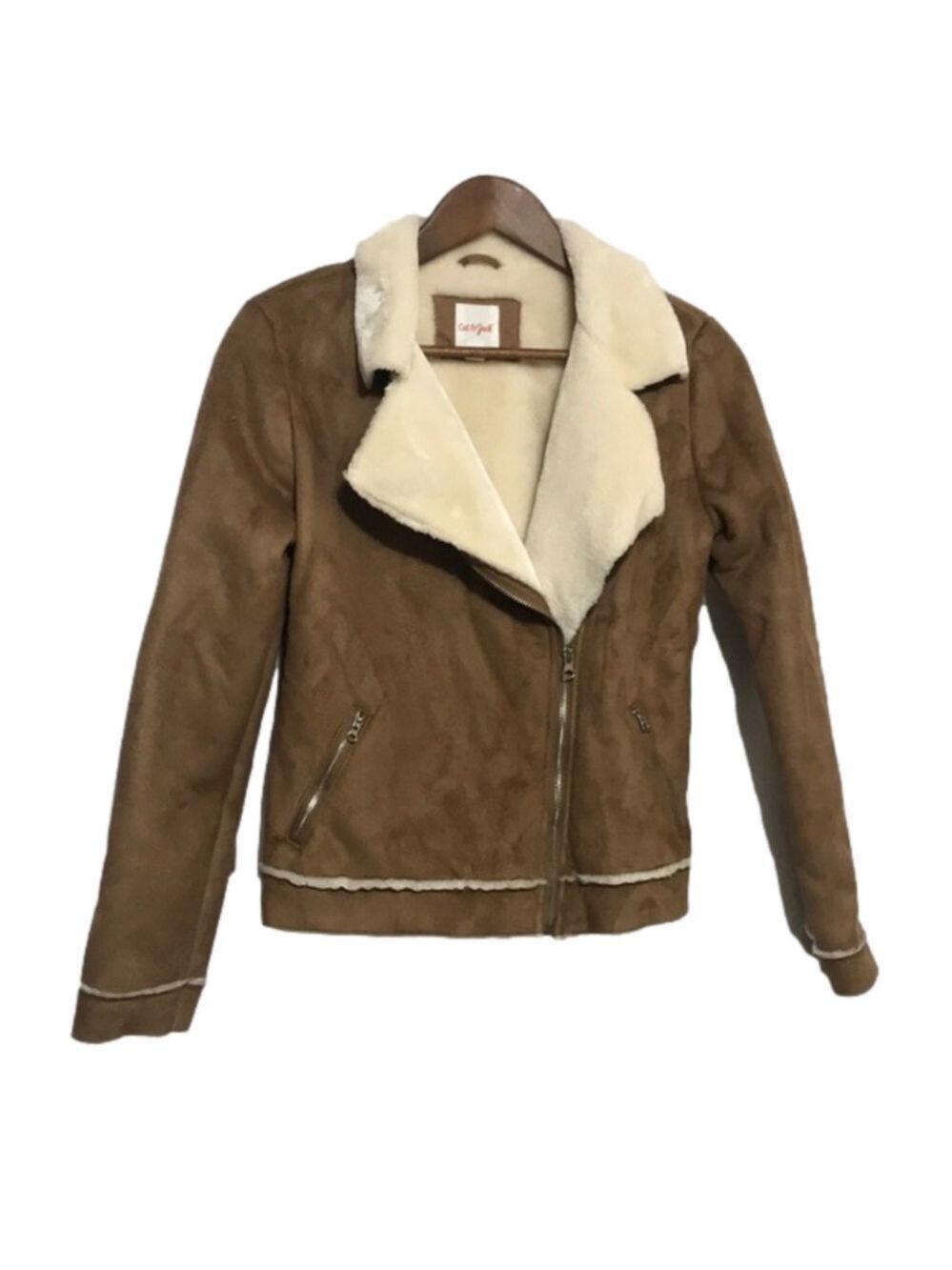 Girl’s Faux Suede Moto Jacket Sz 14/16(X-Large)